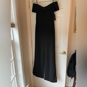 Black Off Shoulder Jumpsuit